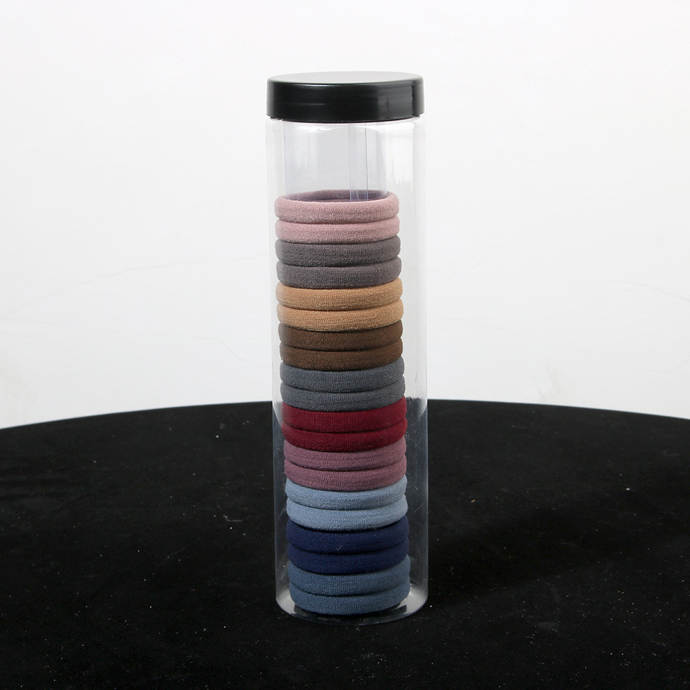 Barrel Towel Seamless High Elastic Hair Ring Rope 20 Pieces Set display picture 6