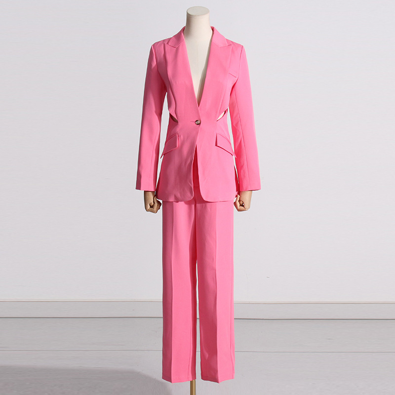 GraceChic Herbstkollektion 2025: Modischer Blazer mit figurformendem und beinschmeichelndem Design – der perfekte Anzug für Damen._voghion.com