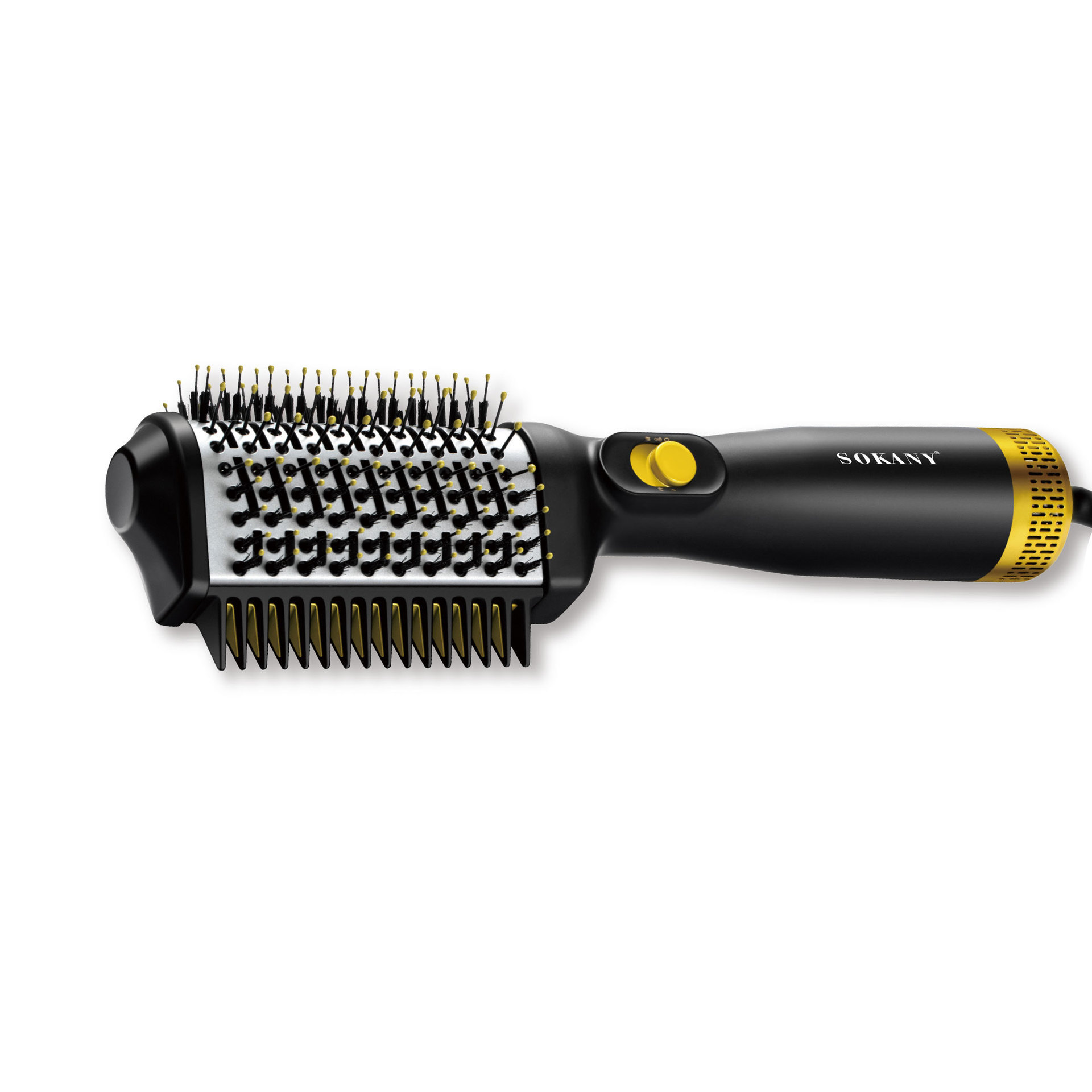 Cross-Border 15048 Hot Air Comb Curling Iron Negative Ion Oil-Removing Quick-Drying Hair Comb Hot Air Comb