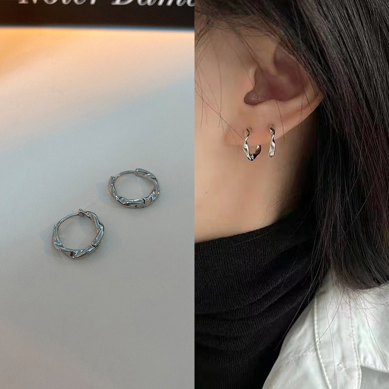 D0225莫比乌斯耳扣-银色