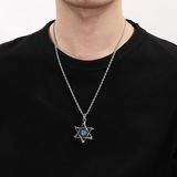 Ретро ожерелье в стиле хип-хоп из нержавеющей стали, подвеска