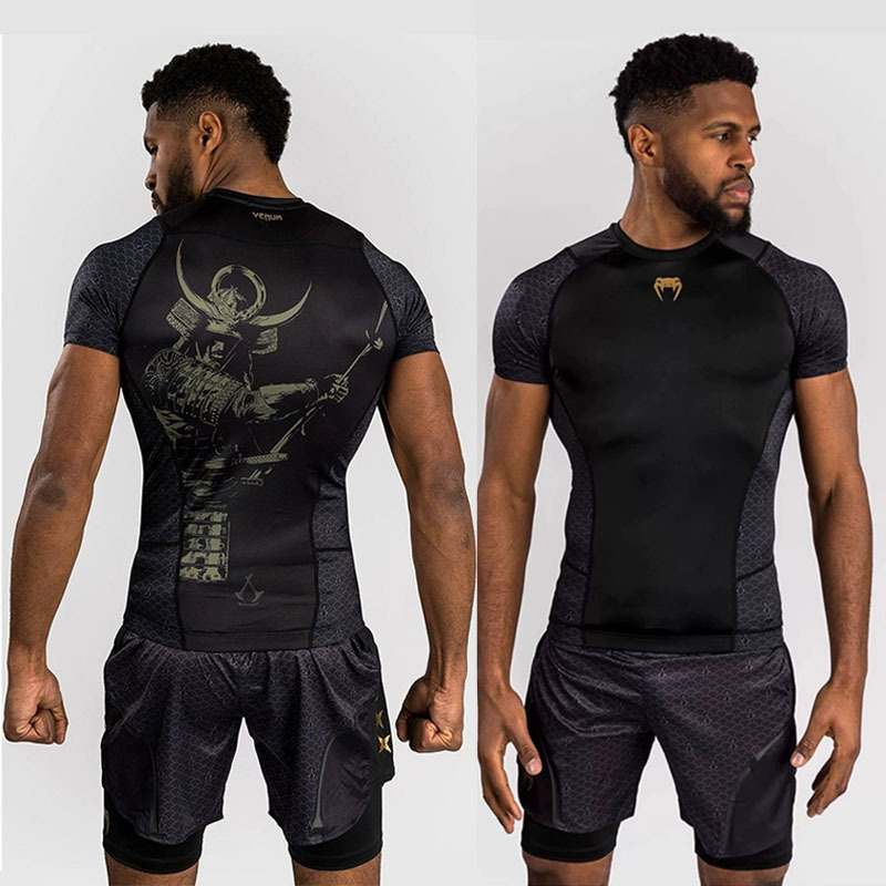 Super Elastic Venum × Assassin's Creed Shadows Quick-Drying Sports Bodysuit Boxing Suit