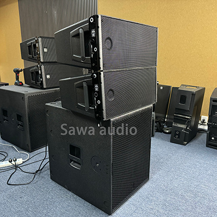 Subwoofer de 18 pulgadas para exteriores, rendimiento al aire libre, audio de escenario de matriz de línea profesional, sistema de altavoz de fuerte vibración