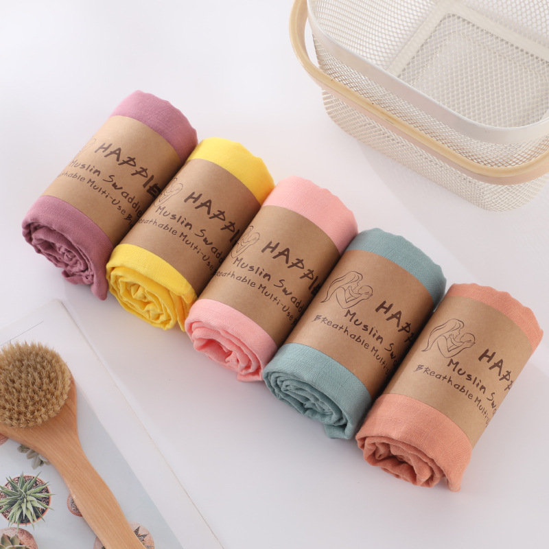 muslin竹棉婴儿襁褓包巾薄款竹纤维双层纱布多功能儿童浴巾盖毯