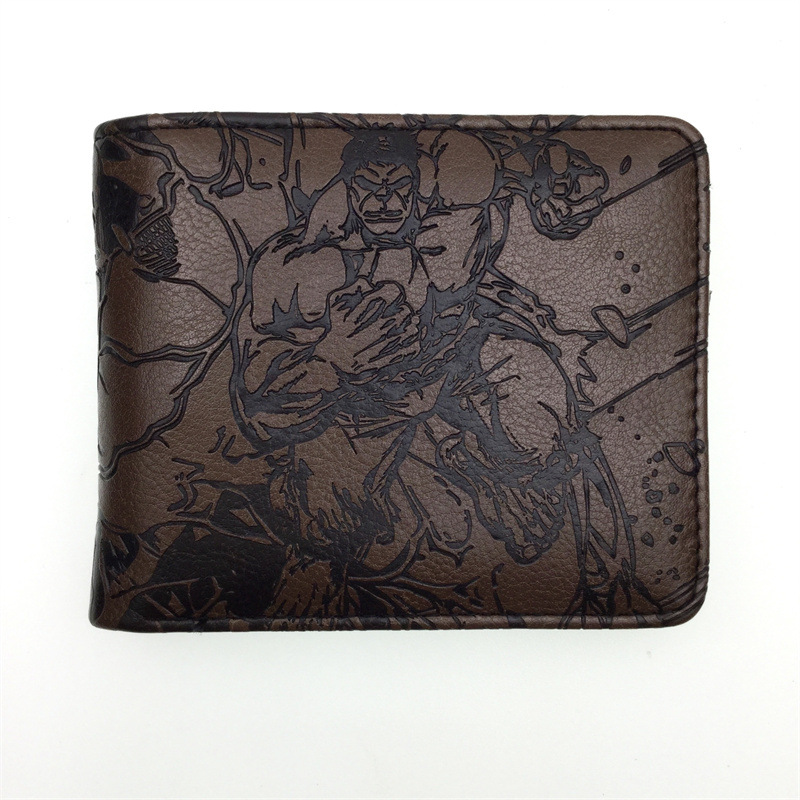 Spider-Man Deadpool relieve bolso de cambio superhéroes perimetral Wolverine Hulk estudiantes hombres y mujeres bolsas de tarjetas PU