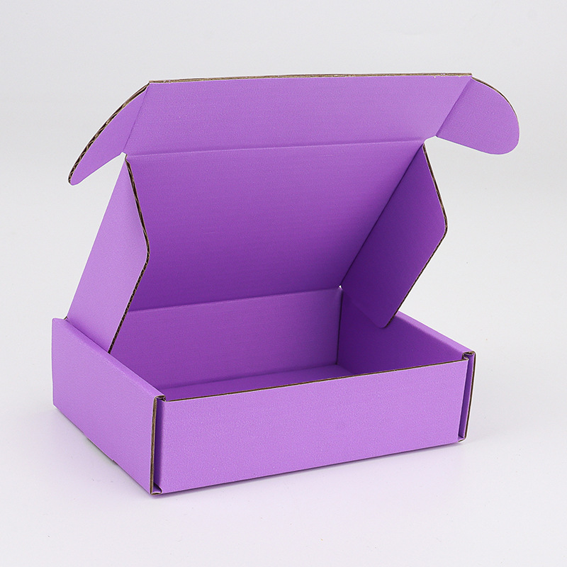 Caja de avión de color personalizada caja especial negra express ropa personalizada papel kraft caja corrugada caja de embalaje cuadrada