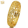 Metal gold bracelet for bride, accessory, India, light luxury style, wholesale
