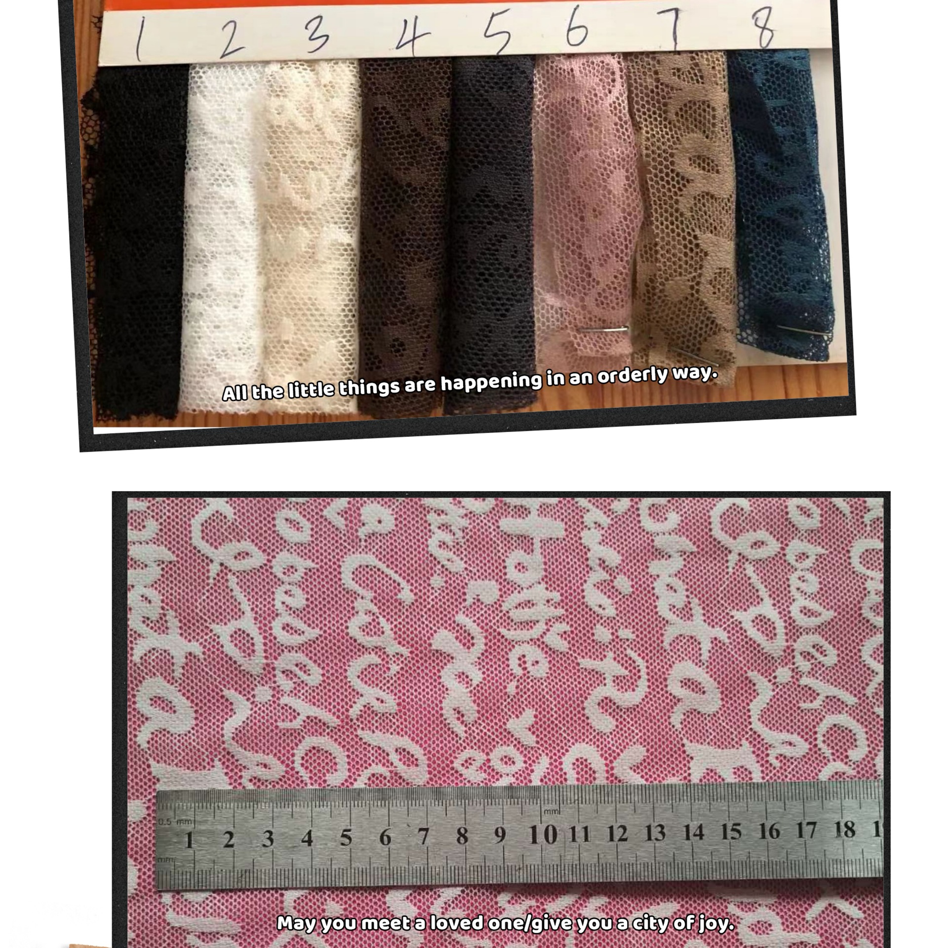 8色现货供应~锦氨弹力好品质字母提花网布柔软亲肤 打底衫等面料