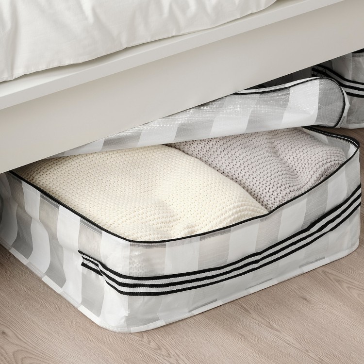 厂家制作透明拉链编织袋pp覆膜编织袋棉被收纳袋搬家行李打包袋