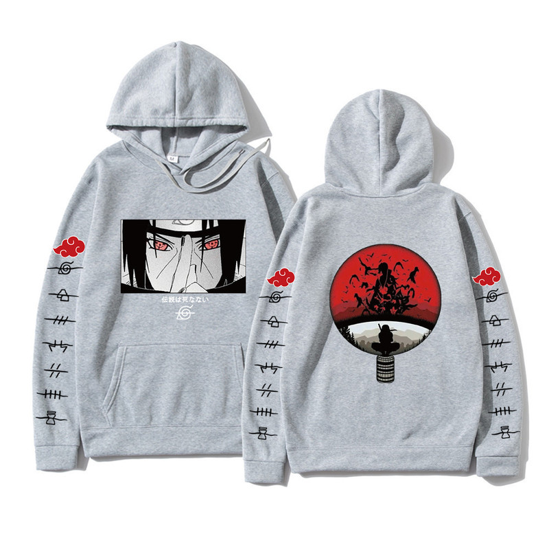 Japanese Comic Naruto Spring & Fall Men's Trendy Fleece Fashion Sports Casual Long-sleeved Sweatshirt Hoodie