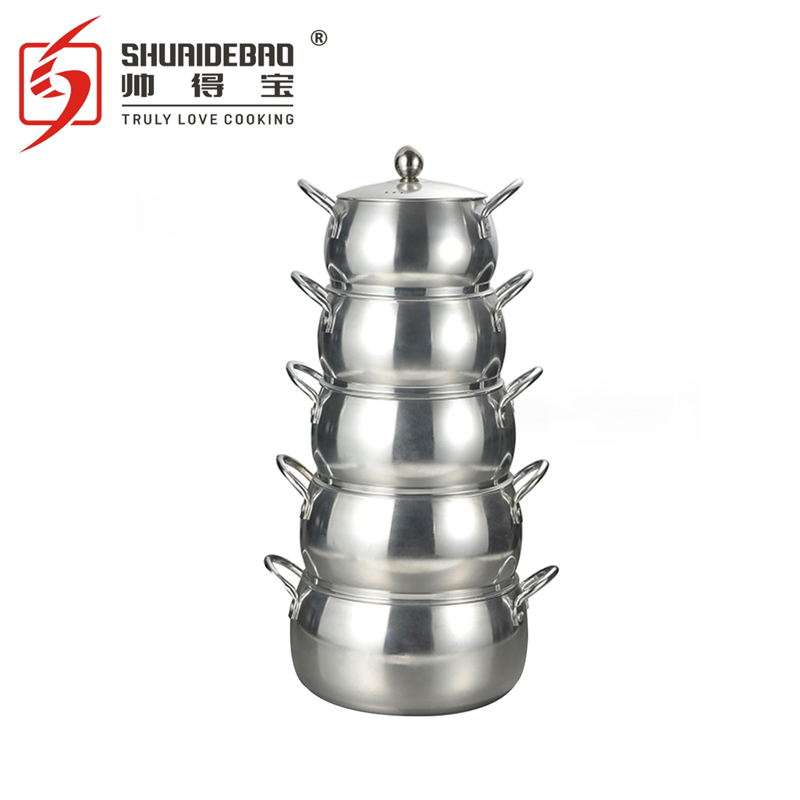 Fabricante de comercio exterior conjunto completo de aluminio de aluminio de color primario no pulverizado lija ordinaria 16 - 24CM