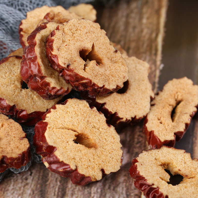 Dried Red Date Slices Hong Zao Seedless Jujube Rings for Tea Soup and Congee 500g Low Temperature Baked in use