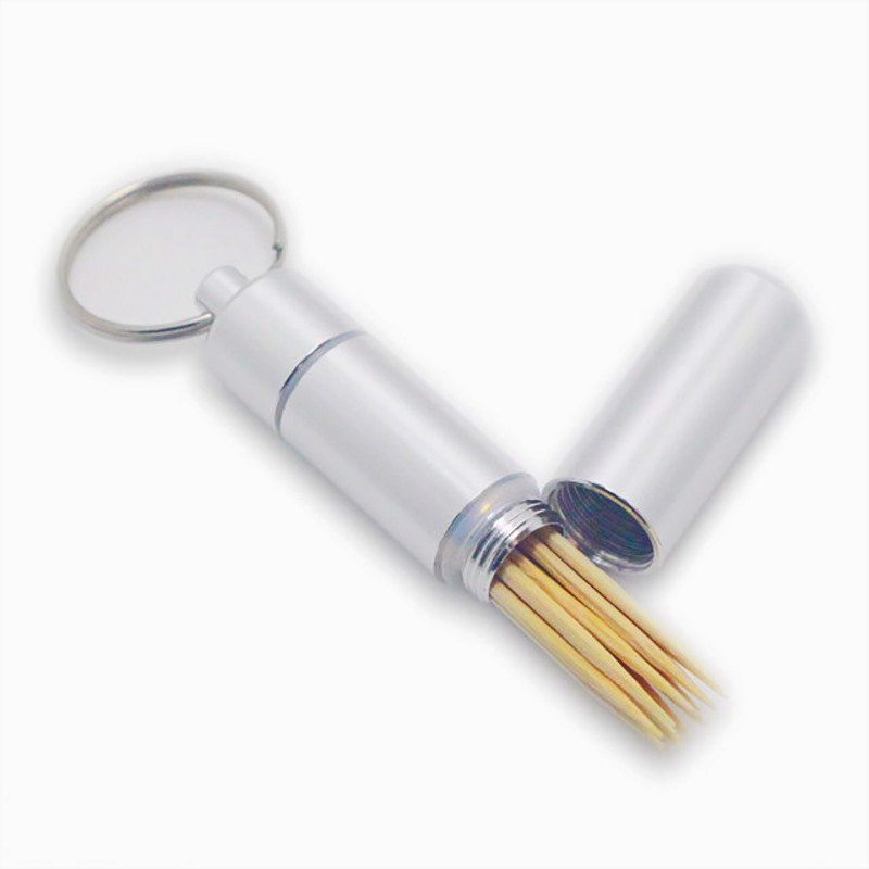 2F Portable Toothpick Tin Laser Engraving Practical Toothpick Box Gift Outdoor Travel Storage Toothpick Fashion