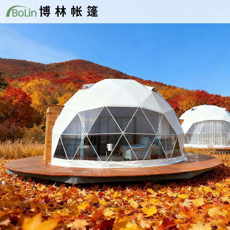 Diameter 6m Starry Sky Room Outdoor Spherical Tent Scenic Spot Starry Sky Tent B&B Cultural Tourism Dome Camp Hotel Tent