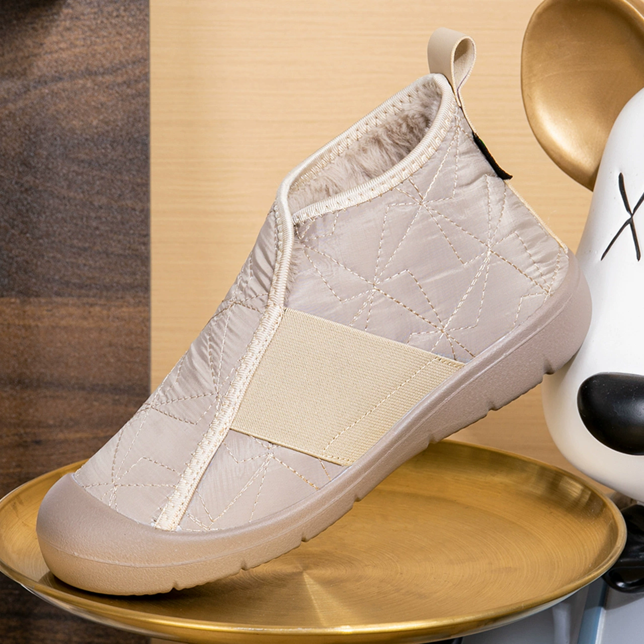 Новые зимние женские хлопковые ботинки 2025 года с флисовой подкладкой, утепленные и теплые снегоступы, женские повседневные хлопковые сапоги, оптовая продажа от одной пары.