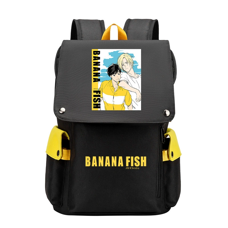 Банановые рыбки Banana Fish, бойцовская борьба, помощь студенту, рюкзак мужской, карикатурный большой объём школьный ранец