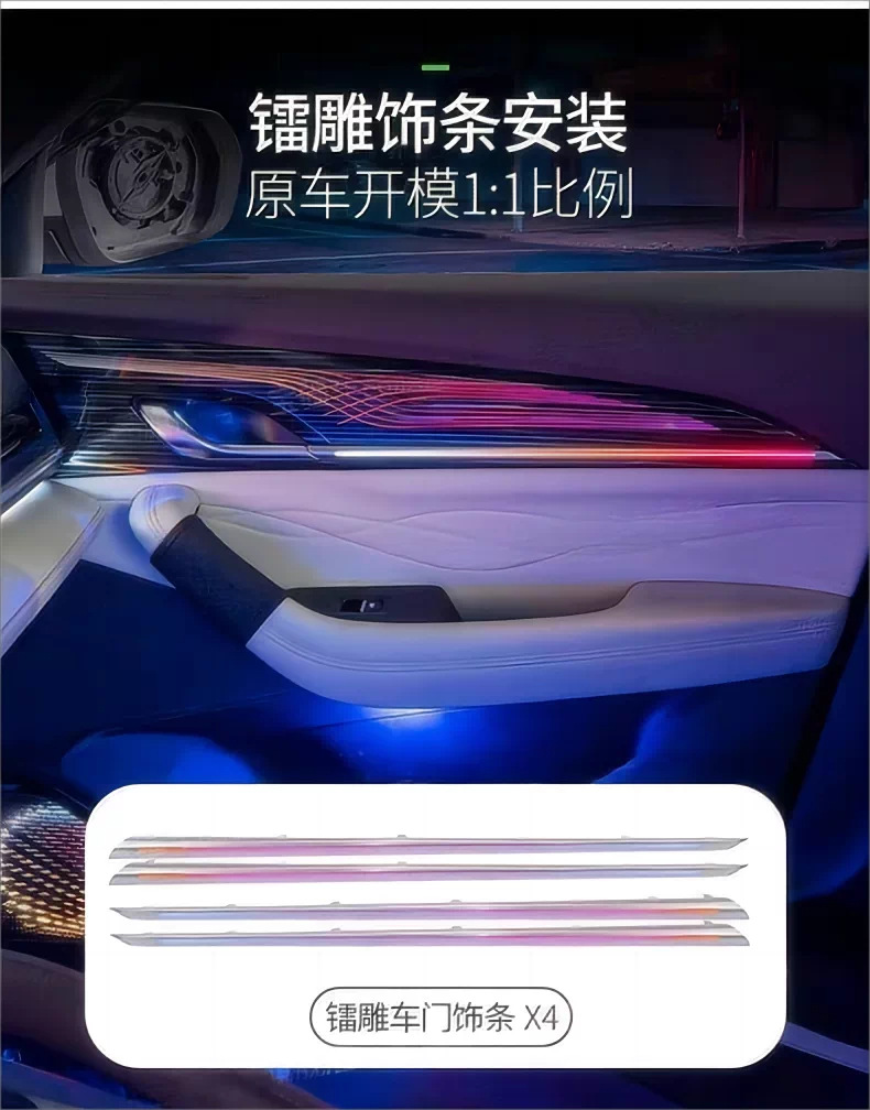 Geely ambient lighting: Xingrui, Xingyue L, Emgrand, Binyue, Boyue L, Binyue COOL, Borui, Haoyue L, Jiaji, ICON