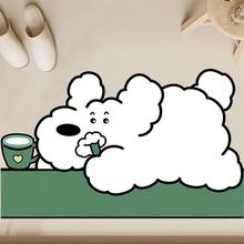 卡通浴室地垫吸水速干门口脚垫卫生间淋浴间家用可爱软垫子浴缸垫