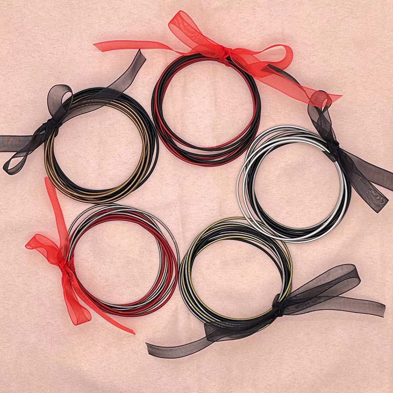 Basic Classic Style Circle Carbon Steel Metal Wholesale Bangle display picture 3