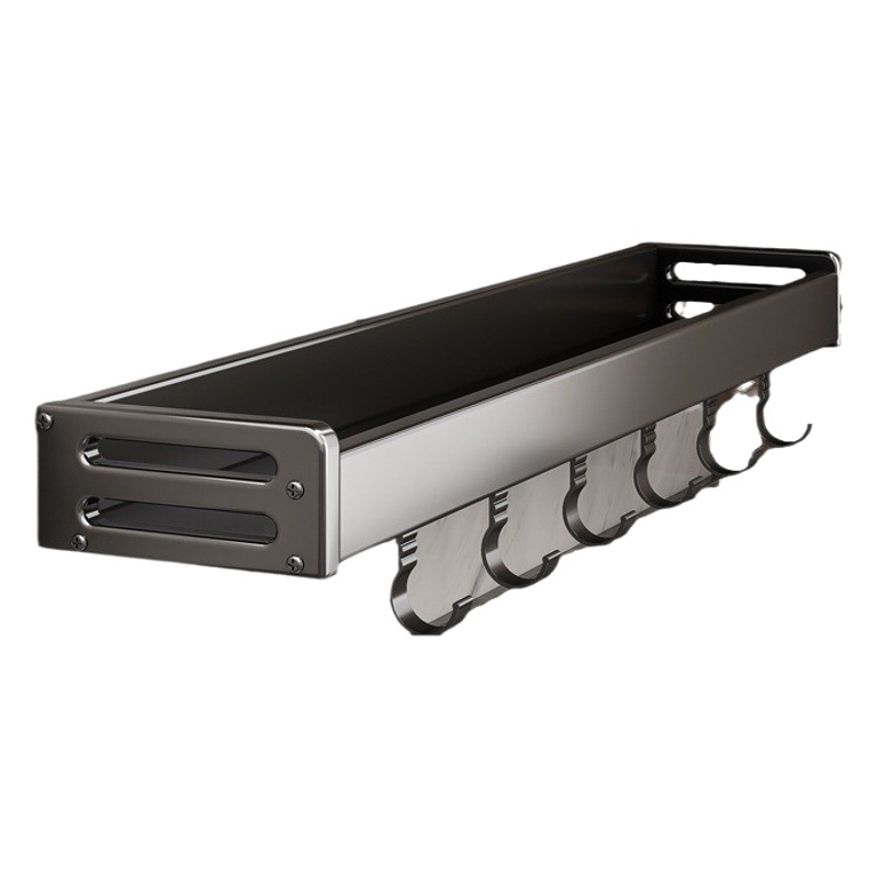 Cocina sin perforaciones multifuncional montado en la pared estante de almacenamiento estante de condimento montado en la pared suministros para el hogar
