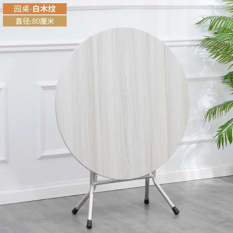 mesa de comedor plegable simple plegable para casa de alquiler pequeño simple mesa de comedor redonda al aire libre