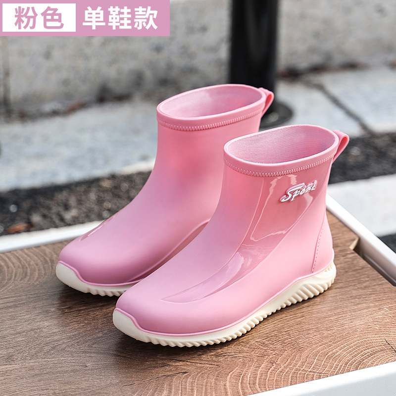 Botas de lluvia de mujer zapatos de lluvia de mujer 2023 nuevas botas de lluvia de barril alto para mujeres comercio exterior de Corea del Sur al por mayor transfronterizo