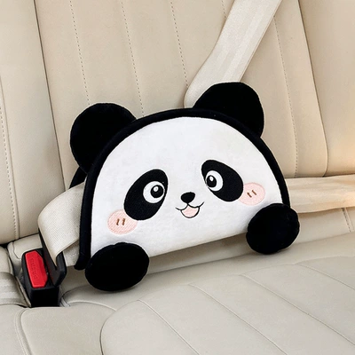 Shoulder Strap Auxiliary Belt Limit – Seat belt shoulder pad - plush-panda-shoulder-pads-large