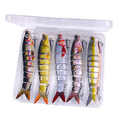 Multi-segment fish lures, micro-sized artificial baits for long-distance casting—versatile all-depth lures suitable for both small and large fish. Includes a multi-segment bait set for versatile lure fishing.