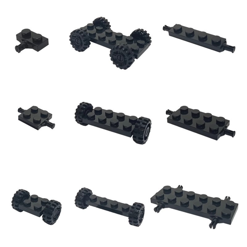 Compatible with Lego small particle building blocks wheel 21445 2926 4600 30157 Bolt axle base accessories Compatible with Lego small particle building blocks wheel 21445 2926 4600 30157 Bolt axle base accessories