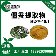 僵蚕提取物20:1  全水溶 僵蚕粉 白僵蚕 绿色僵蚕提取物 1kg起订
