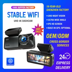 4K HD Wifi Gps Avtomobil DVR Videoqeydiyyatçısı