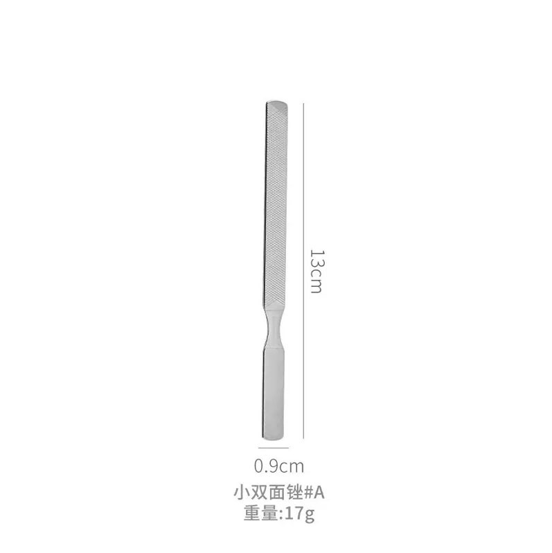 跨境不锈钢足部护理套装美甲店死皮叉双头剔甲器磨脚器去角质工具|undefined