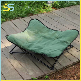 Cross-border removable cat and dog mattress portable pet bed camping portable folding outdoor pet camp bed