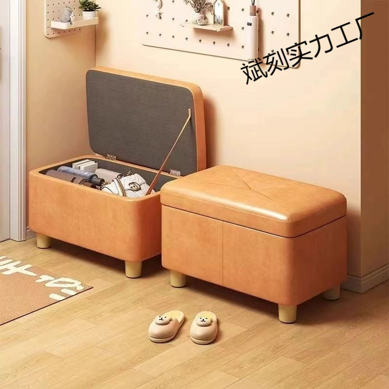 Низкий табурет для домашнего использования, небольшой табурет для гостиной, диванный табурет, табурет для хранения, скамейка для хранения, небольшая скамейка для переобувания, табурет для хранения.