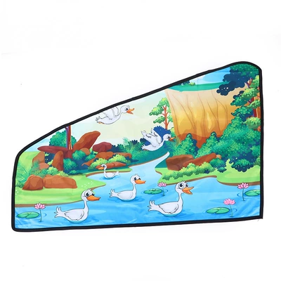 Sunshade Universal Blackout, Car curtains - pond-front-arc-7549cm