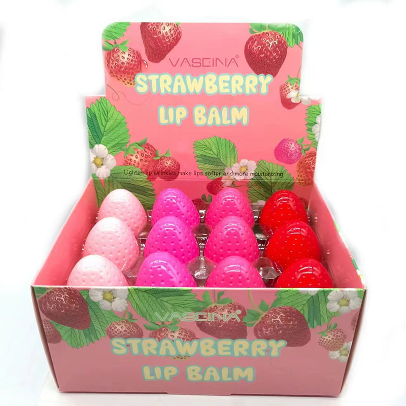 Transfronteriza fresa esférica lindo lápiz labial hidratante se desvanecen líneas de labios lápiz labial base color cambiante lápiz labial en stock al por mayor image 7