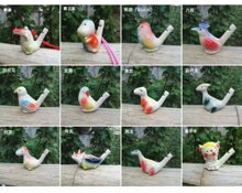 陶瓷挂绳白瓷音乐水鸟口哨陶瓷玩具水鸟批发景区地摊儿童趣味玩具