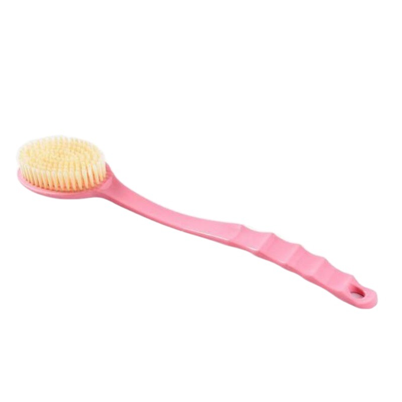 Doble cara con bola de baño dos en uno cepillo de baño de mango largo cepillo de baño cepillo de baño de masaje de pelo suave cepillo de baño