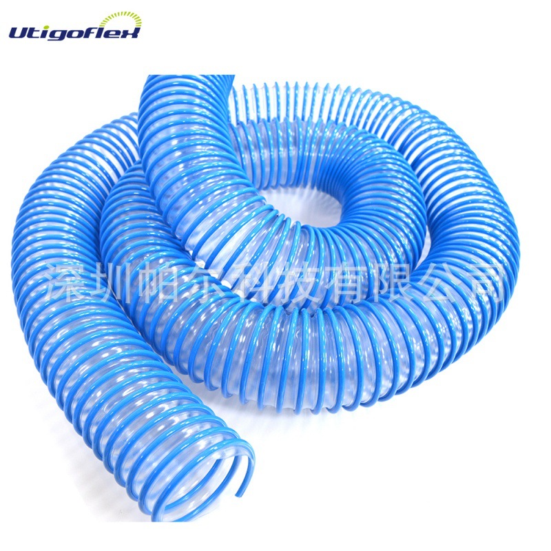 深圳帕尔抗挤压PU管/蓝色PU气动抽吸管厂家直销