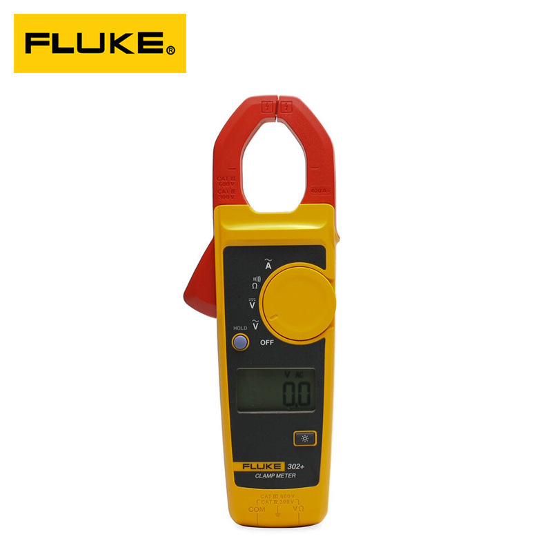 福禄克钳形表FLUKE F302+ F303/F305/CN钳型数字万用表 钳口30mm