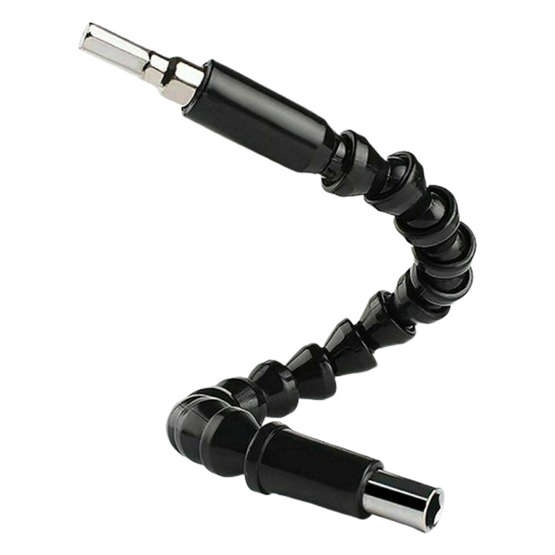 Destornillador eléctrico manga de eje flexible destornillador eje de conexión Multi-ángulo taladro eléctrico Dispositivo de esquina mango hexagonal destornillador cabeza varilla de extensión