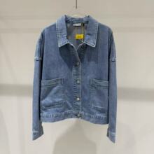 2025春季新款女装口袋休闲百搭水洗牛仔衣短外套上衣1G3910901