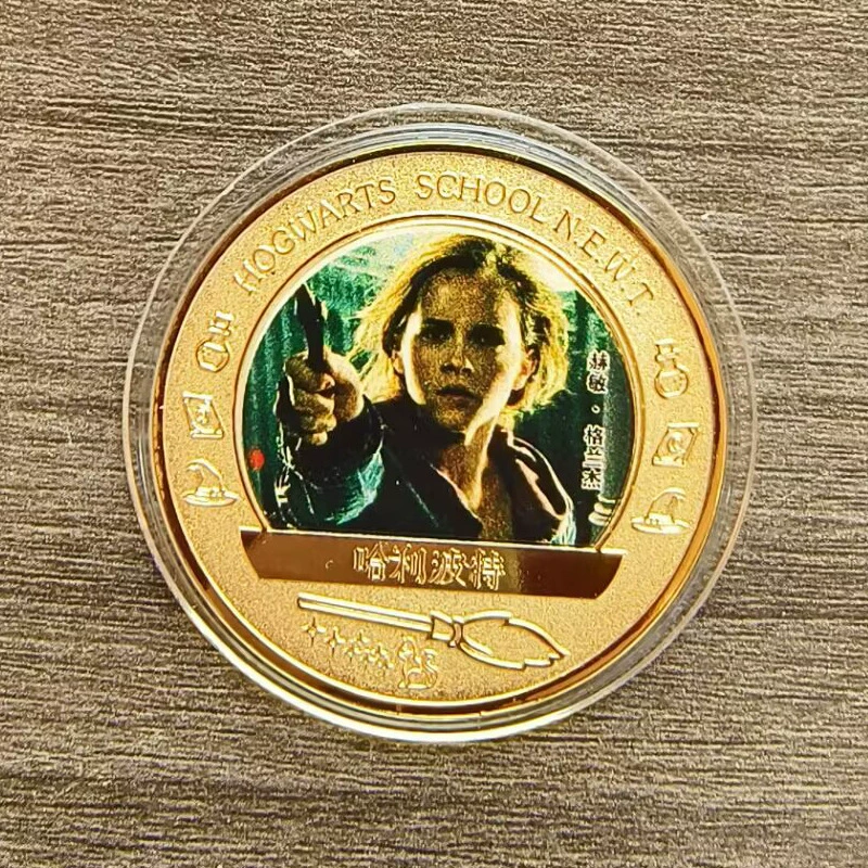 Гарри Поттер цветная памятная глава Волдеморт Магия ремесла мастерство будет играть маленькие монеты для игры маленькие монеты