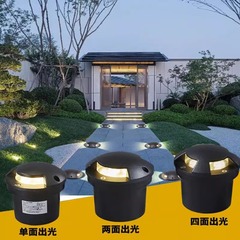 Led埋設灯屋外防水階段スポットライト埋め込み式芝生ランプ側発光地面投光器ステップライト
