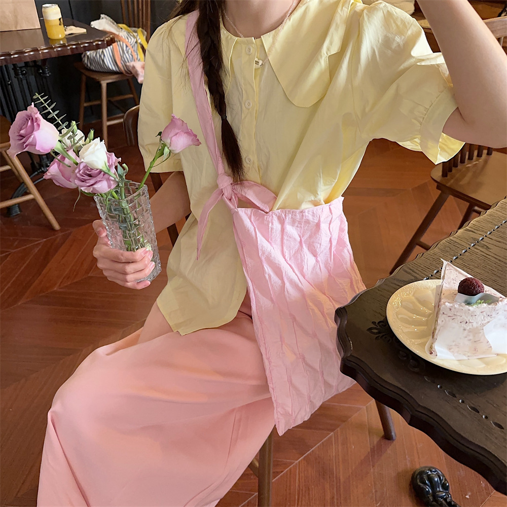 45153 Korean version pleated diamond-shaped bag for women, new casual large-capacity commuter underarm bag, crossbody single-shoulder bag for women undefined