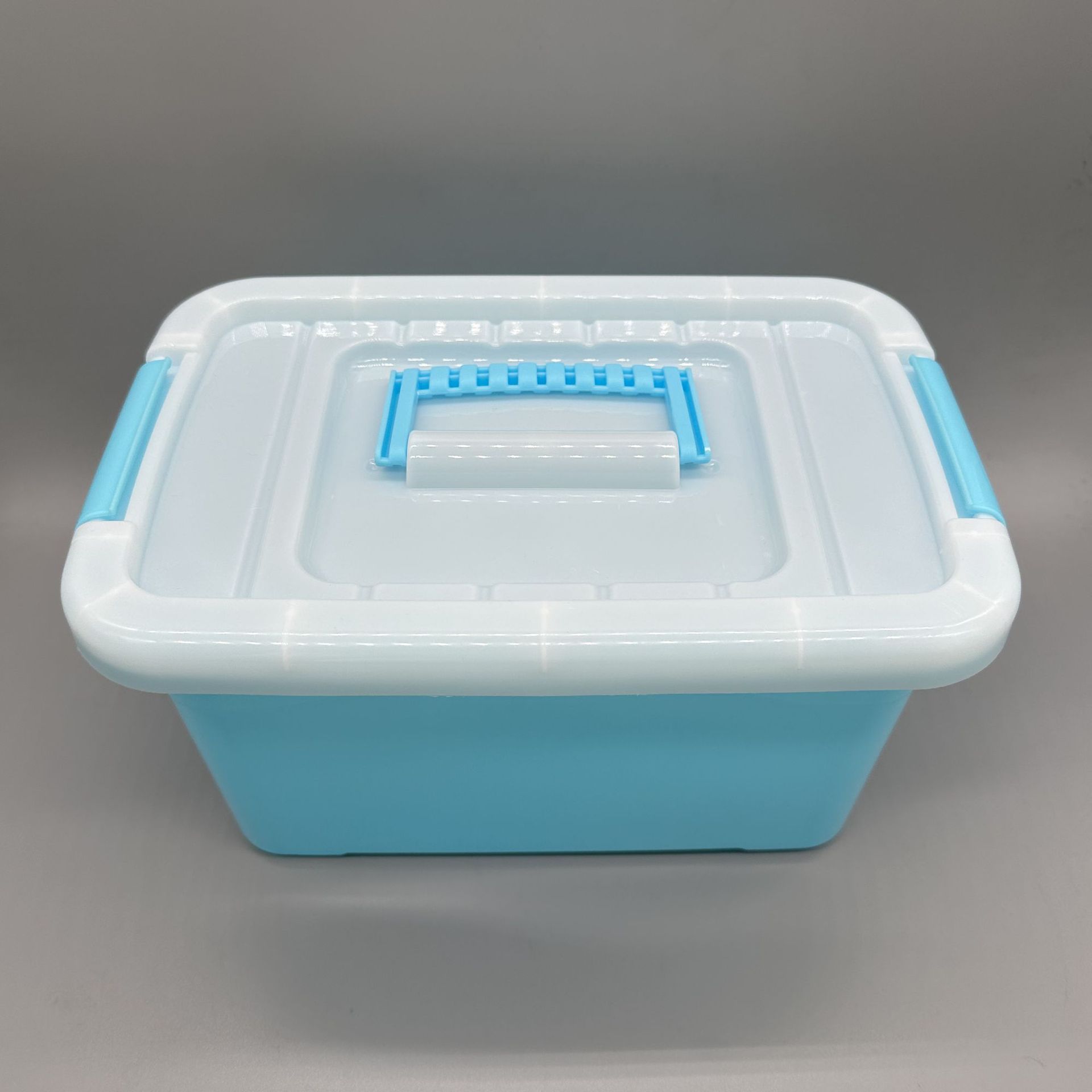 3kg azul y blanco cubierta de cinturón de mano grande y mediano pequeño engrosado caja de almacenamiento de alimentos caja de acabado caja de juguetes para automóviles image 4