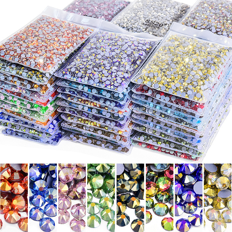 Cross-Border Wholesale of Hot Melt Adhesive-Backed Rhinestones, Glass Rhinestones, Heat Transfer Rhinestones, and DIY Phone Decoration Accessories