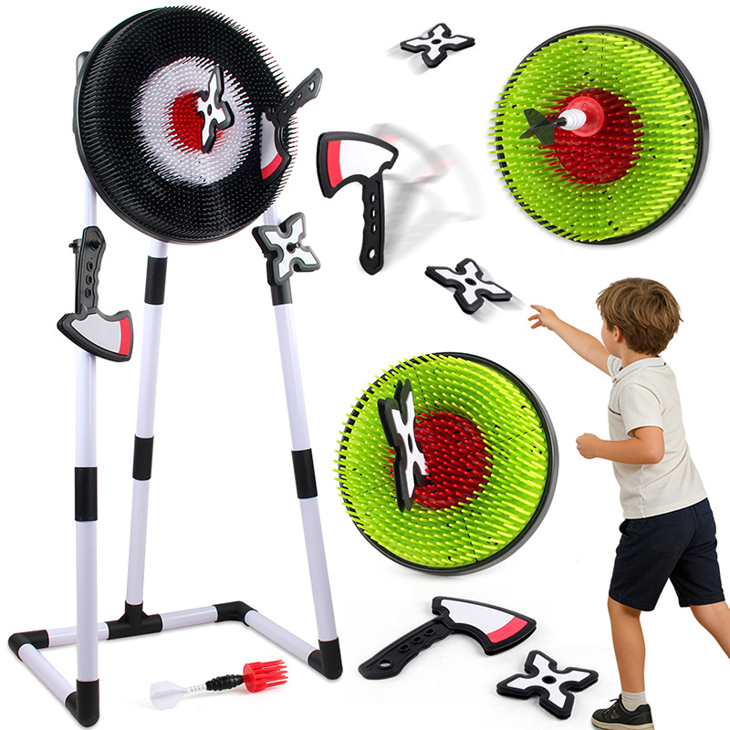 Amazon Kids Dart with Stent Set Juegos de lanzamiento con hacha Boomerang Set Juguetes de lanzamiento image 3