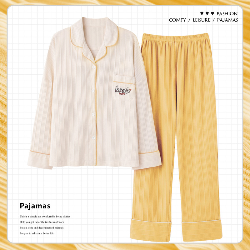 2024 pijamas de estilo nuevo para mujer primavera y otoño manga larga estilo delgado otoño e invierno servicio a domicilio novias y hermanas