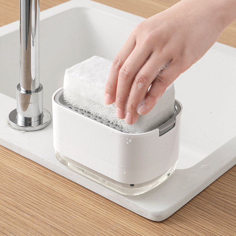detergente de cocina transfronteriza lavabo estante de mesa de toque de manos prensa jabón de fábrica de estante de almacenamiento al por mayor image 22